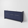 thumbnail image 6 of Lafarre 72 in W x 20 in D Navy Blue Double Bath Vanity and Cultured Marble Top, 6 of 9