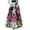 06-Green812, variant on XIAONU Womens Floral Print Maxi Skirt High Waist A Line Flowy Casual Long Skirt With Pockets