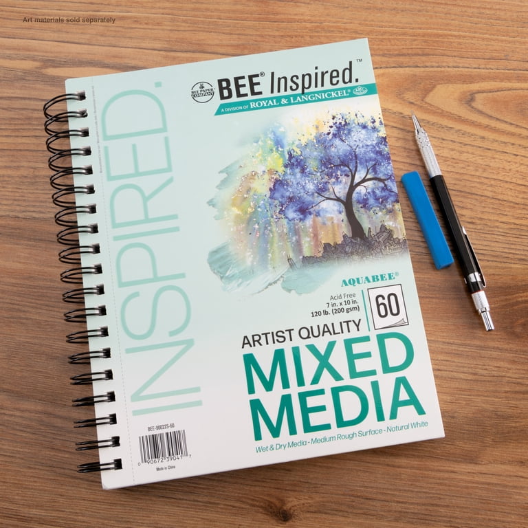 Bee Paper Bee Inspired Mixed Media Paper Pad, 7x10, 60 Sheets photo 7