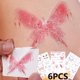 thumbnail image 3 of Juego de pegatinas de tatuajes de mariposas y flores encantadoras, resistentes al agua, duraderas, coloridas, para el cuerpo, tatuajes temporales falsos para mujeres y niñas, 3 of 6