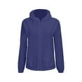 thumbnail image 4 of Breezora Womens Lightweight Oversized Hooded Spring Jacket Thin Layer Outerwear Plus Size L Size Navy, 4 of 5