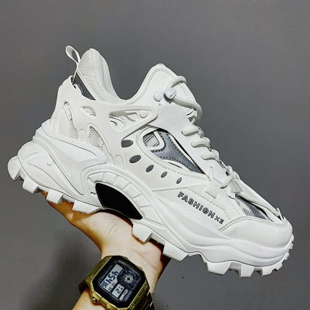 

Men‘s Sneakers Wear-resistant Non-slip Lace Up Outdoor Sports Walking Shoes