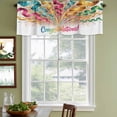 thumbnail image 4 of 2 Pack Valances for Windows, Colorful Congratulations Window Valances for Living Room/Bedroom/Bathroom, Funny Words Graduation Season Light Filtering Kitchen Curtain Valance 42"W x18" L, 4 of 9