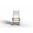 thumbnail image 5 of Lucas Teak Outdoor Folding Chair in White Dura-Sling Fabric, 5 of 5