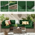 thumbnail image 3 of Kimunuk 14 Pcs Outdoor Cushion Slipcovers, Replacement Outdoor Patio Cushion Covers with 3 Size, Waterproof and Zippered, Fit for Outdoor Furniture, Patio Sofa Couch, Covers Only, Green, 3 of 6