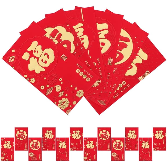 24pcs Chinese New Year Red Envelopes Paper Packet for 2025 Snake Year Spring Festival Celebrations