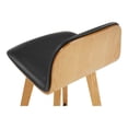 thumbnail image 6 of NAPOLI LEATHER BARSTOOL BLACK, 6 of 8