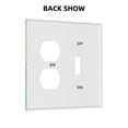 Square Print,Toggle Switch and Duplex Outlet Plate Wall Plate,Abstract