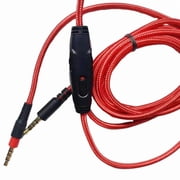 Audio Cable for HyperX Cloud Alpha / Mix / Alpha S Gaming Headset Replacement Cable with Inline Mute and Volume Control