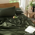 thumbnail image 2 of MooMee 100% Washed Cotton Duvet Cover Set Twin Size Linen Like Textured Breathable Lightweight Soft 2-Piece (Olive Green, 68"x90"), 2 of 7