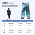 thumbnail image 4 of Sigee Tropical Paradise Window View print Men's Pajama Pants Lounge Sleep Bottoms with Elastic Waistband and Pockets-Large, 4 of 6