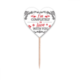 thumbnail image 1 of Estoy completamente enamorada de ti Valentine Etiqueta del corazón de la bandera del palillo de dientes, 1 of 3