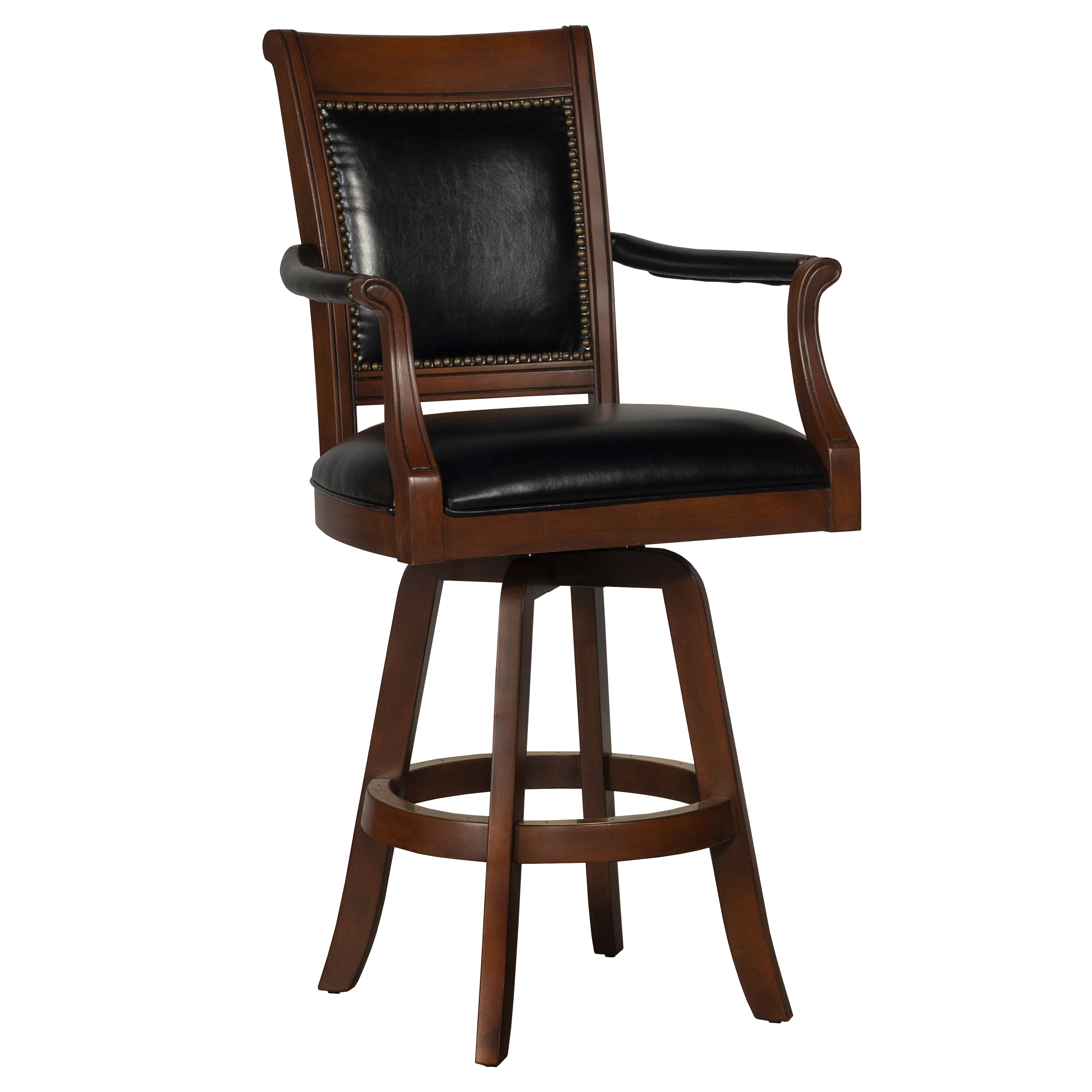 Hillsdale Furniture Kingston Wood Bar Height Swivel Stool, Medium