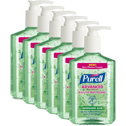 (Pack of 6) PURELL Advanced Refreshing Aloe Hand Sanitizer, 8 Oz by Generic