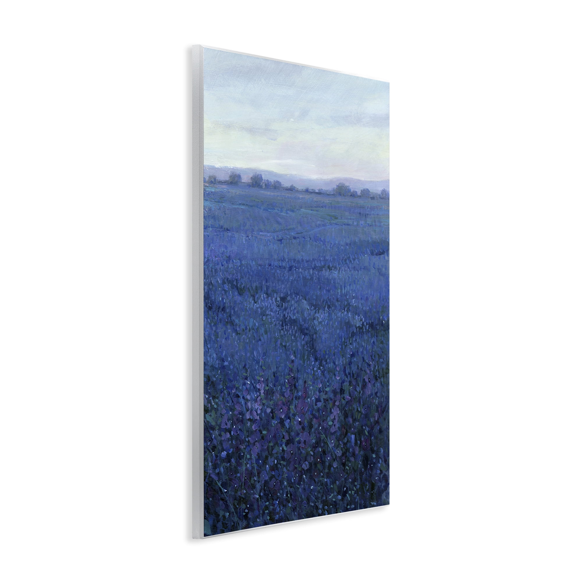 Stupell Industries Vast Blue Fields View Landscape Painting Unframed Art Print Wall Art, 13 x 19