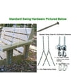thumbnail image 4 of Weathercraft Wood Standard Chains Premium Hanging Kit Pressure Treated Porch Swings, 4 of 7