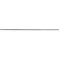 thumbnail image 3 of 14k White Gold 24 Inch .8mm Baby Rope Chain Necklace Pendant Charm, 3 of 9