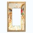 thumbnail image 5 of Metal Light Switch Plate Outlet Cover Baby Llama Flower Crown Portrait LLA004, 5 of 13
