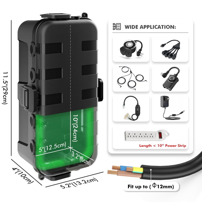 Restmo Medium Outdoor Waterproof Electrical Box, IP54 Rated photo 3