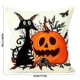 thumbnail image 3 of Halloween Pillow Covers Ghost Pumpkin Digital Print Spooky Throw Pillow Cases Decorative Cushion Covers Soft Home Decor for Sofa by OVFUIZ, 3 of 7