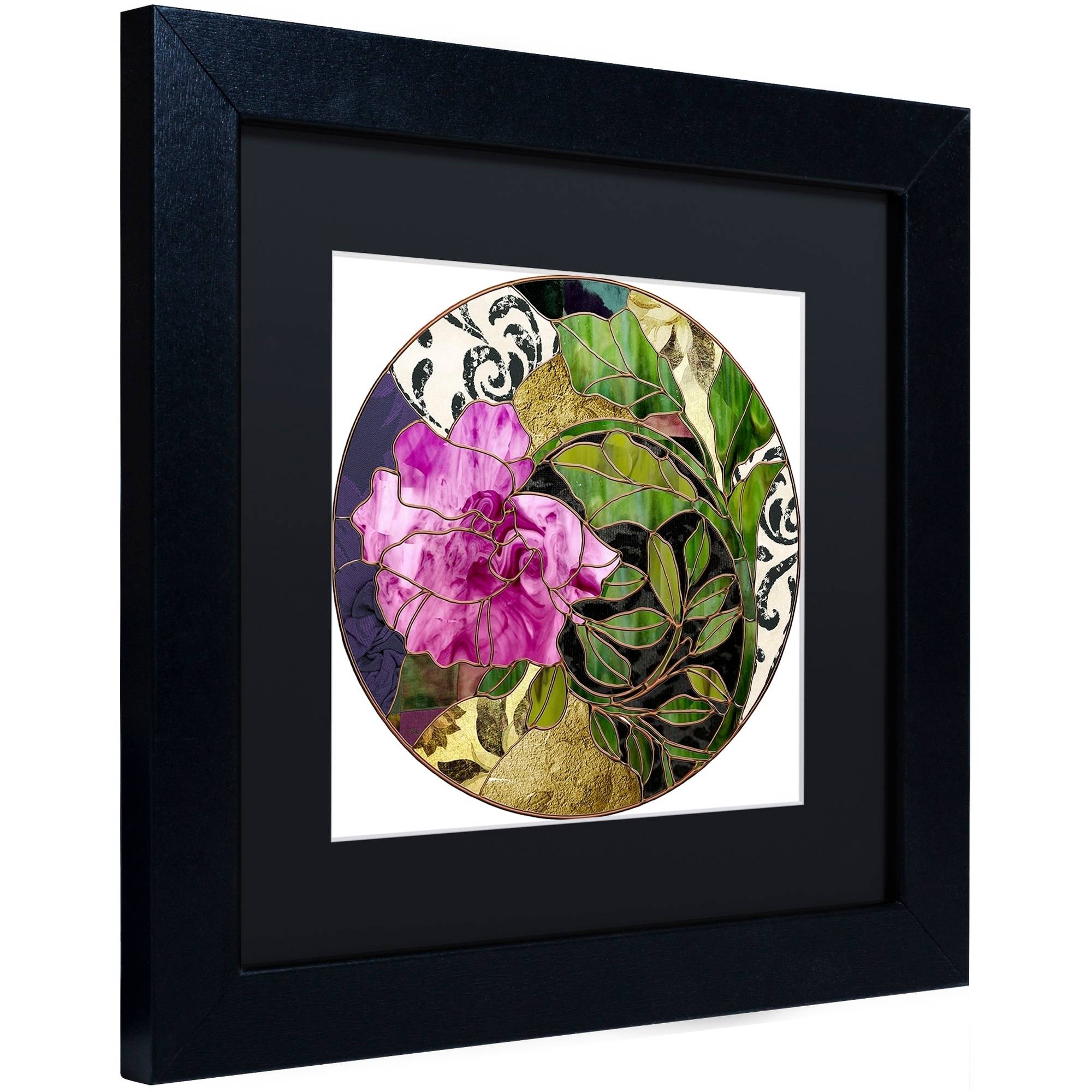 Trademark Fine Art "Glassberry II" Canvas Art by Color Bakery Black Matte, Black Frame