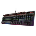 thumbnail image 1 of Rapoo V500PRO Wired Mechanical Gaming Keyboard Blue Switches,Dust and Water Resistance Mixed LED Backlit Keyboard for Windows Gaming PC (104 Keys, Black), 1 of 5
