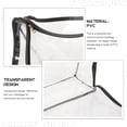 thumbnail image 6 of Masteelf Transparent Black Edge Bag Dust Storage Giant Big Makeup Reusable Hand Bags, 6 of 8