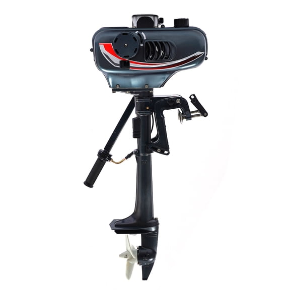 49cc Outboard Motor, 3.5HP 2 Stroke Boat Engine 21.6lb Lightweight Gas Powered Outboard Motor