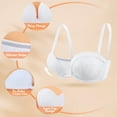 thumbnail image 5 of Yandw Strapless Deep V Plunge Push Up Underwire Add 2 cups Convertible Bra with Clear Straps, 5 of 5