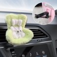 thumbnail image 2 of 1 Packs Doll Car Seat Plush Cushion with Vent Clip and Stand Cute Functional Car Ornament for Fans Collectors Desktop Display Soft Furry Accessories, 2 of 4