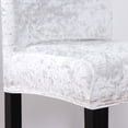 thumbnail image 5 of Skksst Velvet Height Stool Slipcover Bar Counter Spandex Chair Seat Protector, 5 of 5