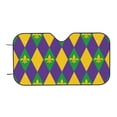 thumbnail image 7 of Balery Mardi Gras Windshield Sun Shade, Car Front Window Sunshade Cover ,Automotive Interior Portected Blocks Uv Rays For Car Pickup Truck Suv Accessories- Medium, 7 of 7
