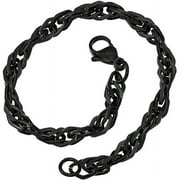 CHISEL Primal Steel Stainless Steel Black IP Plated 9in Bracelet