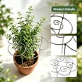thumbnail image 4 of Peony Cages and Supports, Heavy Duty Metal Grow Through plant support flower hoops, sturdy plant cages for outdoor garden peony hydrangea plants 1pcs, 4 of 7