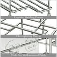 thumbnail image 5 of Wall Mount Toothbrush Holder, Stainless Steel Tooth Brush Stand, Wallmount/Countertop 3 Slots Organizer Compatible with Colgate Extra Clean, Oral-B CrossAction (Brushed Nickel), 5 of 6