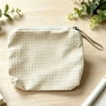 thumbnail image 4 of Mini Zipper Pouch, Weave Textured Bag, Portable Storage Pouch, Soft Breathable Fabric and Compact Travel Size for Lipsticks, Earphones, and Small Daily Items., 4 of 6