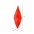 thumbnail image 3 of Vickerman M183103M 8 in. Red Matte Swirl Finial Ornament  6 per Bag, 3 of 3