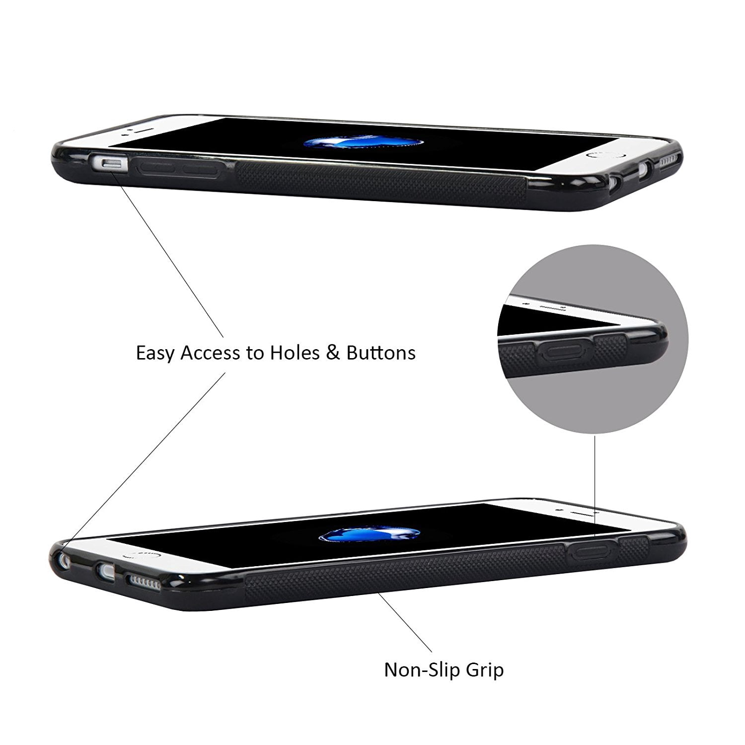Cell Phones & Accessories Electronics 3 Money Pockets Compatible for iPhone  7 Plus JOOT-3L Series Navor Magnetic Detachable Wallet Case 10 Card Pockets  RFID Protection Purple IP7P3LPP christkindlmarket.com