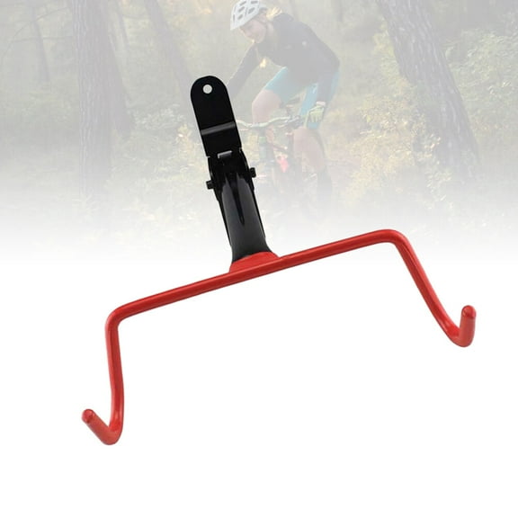 TAILTOSS 1Pack Bike Wall Rack with Locking Mechanism Steel Red 11x9.8x0.8in