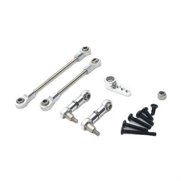 Vogacara 1/28 coches de control remoto 28T brazo de montaje Servo varilla de enlace de modificación de plata Type2 NO2 Vogacara FN009994-05B