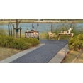 thumbnail image 3 of Plastic Interlocking Deck Tiles, 44 Pack Patio Deck Tiles, 11.8"x11.8" Waterproof outdoor flooring, Patio Floor Decking Tiles for Porch Poolside Balcony Backyard. Dark Gray., 3 of 7