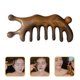 thumbnail image 4 of Peine de sándalo de dientes anchos, antiestático, desenredante para cabello grueso y rizado, masaje del cuero cabelludo., 4 of 5
