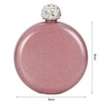 thumbnail image 5 of 140ml Flask Portable Leak-proof Faux Crystal Lid Alcohol Flask for Office, 5 of 7