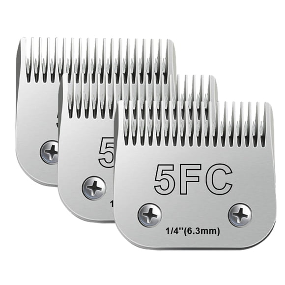 Cuchillas de aseo para perros Audoc 5FC compatibles con Andis, Oster y Wahl