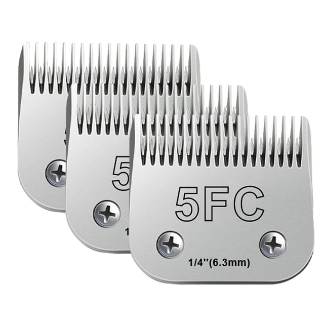 Cuchillas de aseo para perros Audoc 5FC compatibles con Andis, Oster y Wahl