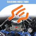 thumbnail image 2 of Unique Bargains 4 Pcs Orange Silicone Radiator Coolant Hose Pipe Tubing Fit for Yamaha YZ250 YZ 250 2002-2013, 2 of 6