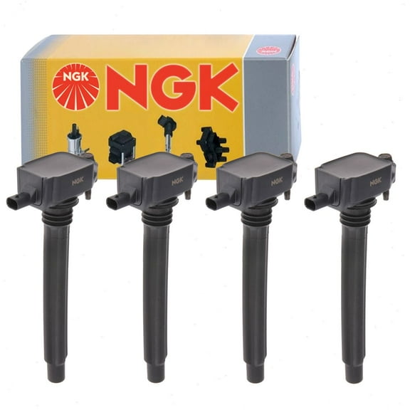 4 pc NGK Ignition Coils compatible with Chrysler 200 2.4L L4 2015-2017