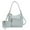 Light Blue, variant on Maeve Vegan Leather Women's Shoulder Bag & Wristlet Pouch, Modern Hobo Purse Handbag by Mia K - Light Blue
