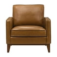 thumbnail image 2 of New Classic Furniture Caspar Leather Upholstered Accent Chair in Caramel Brown, 2 of 6