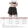 thumbnail image 5 of Pantalones cortos de yoga con bolsillo de malla y cintura alta, de secado rápido, para mujer, para entrenamiento deportivo, color negro, 5 of 5